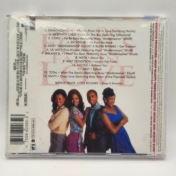 Why Do Fools Fall In Love Soundtrack CD 1998 Elektra SEALED Tower Records - Picture 2 of 4